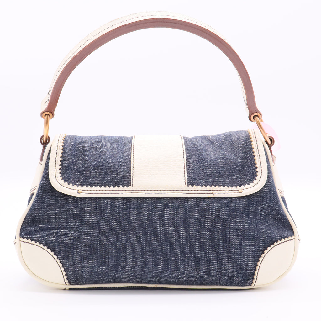 Denim Shoulder Bag Vintage Twins