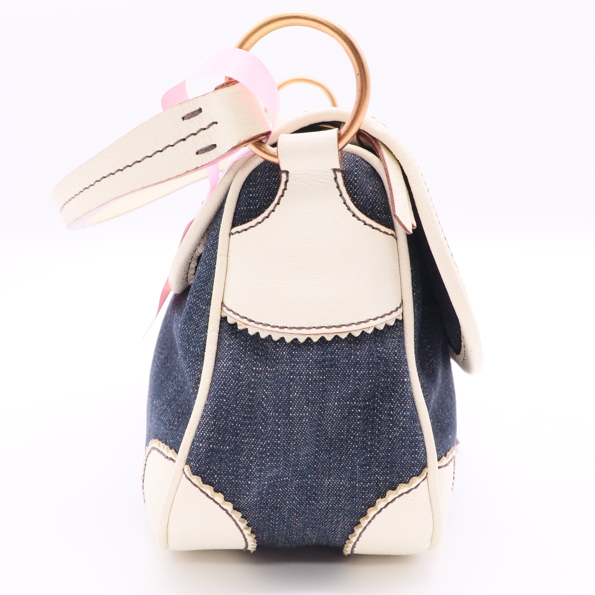 Denim Shoulder Bag Vintage Twins