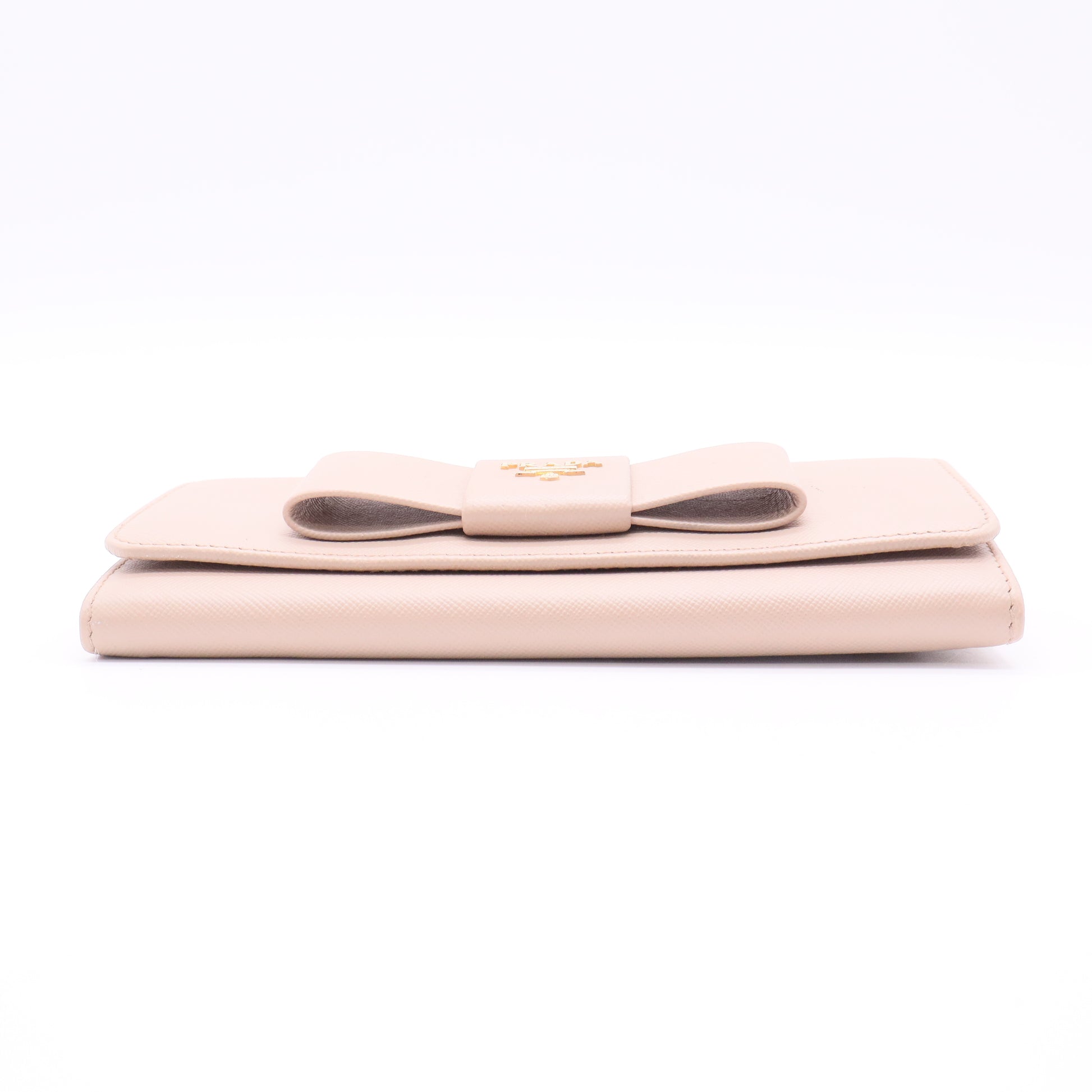 Orchidea Saffiano Leather Continental Bow Wallet twins