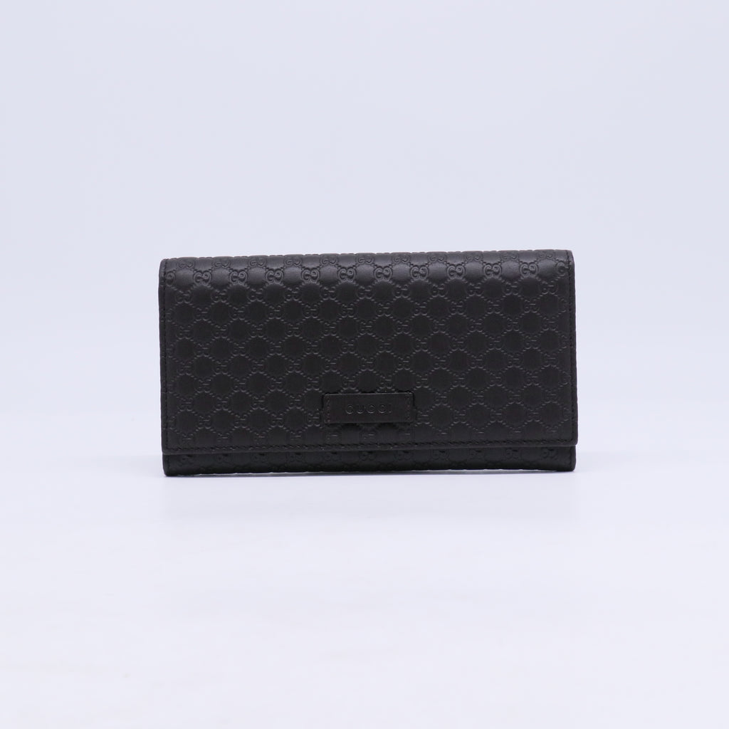 Gucci Women's GG Microguccissima Leather Continental Flap Wallet W21239