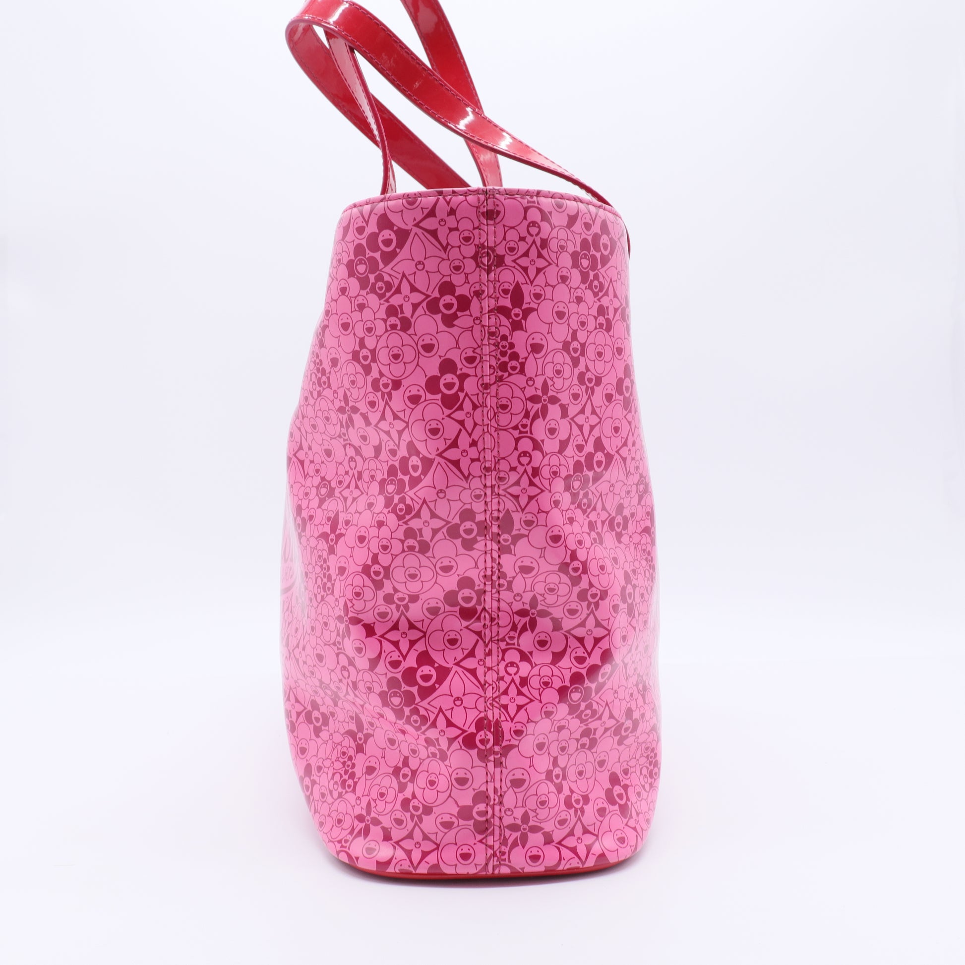 Pink Monogram Cosmic Blossom Tote twins