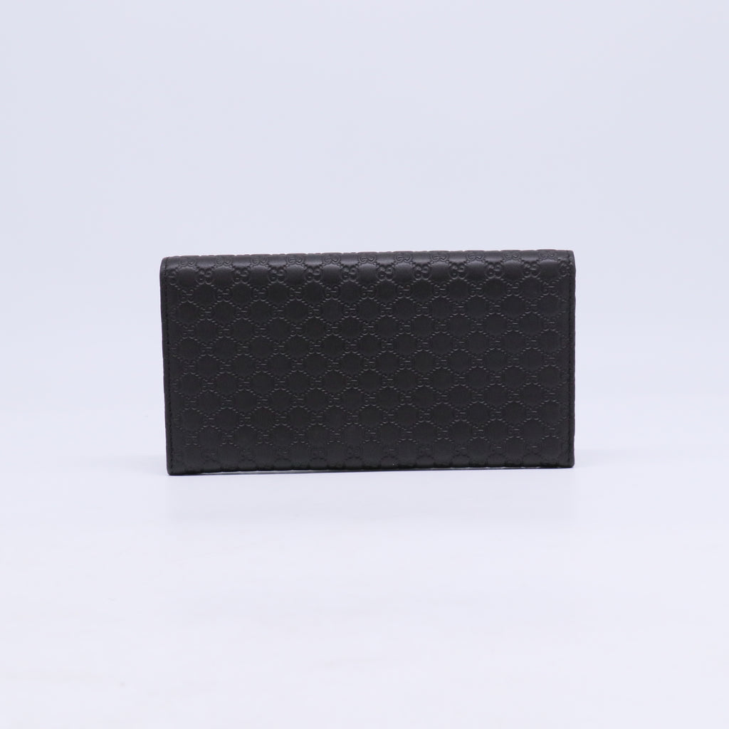 Gucci Women's GG Microguccissima Leather Continental Flap Wallet W21239