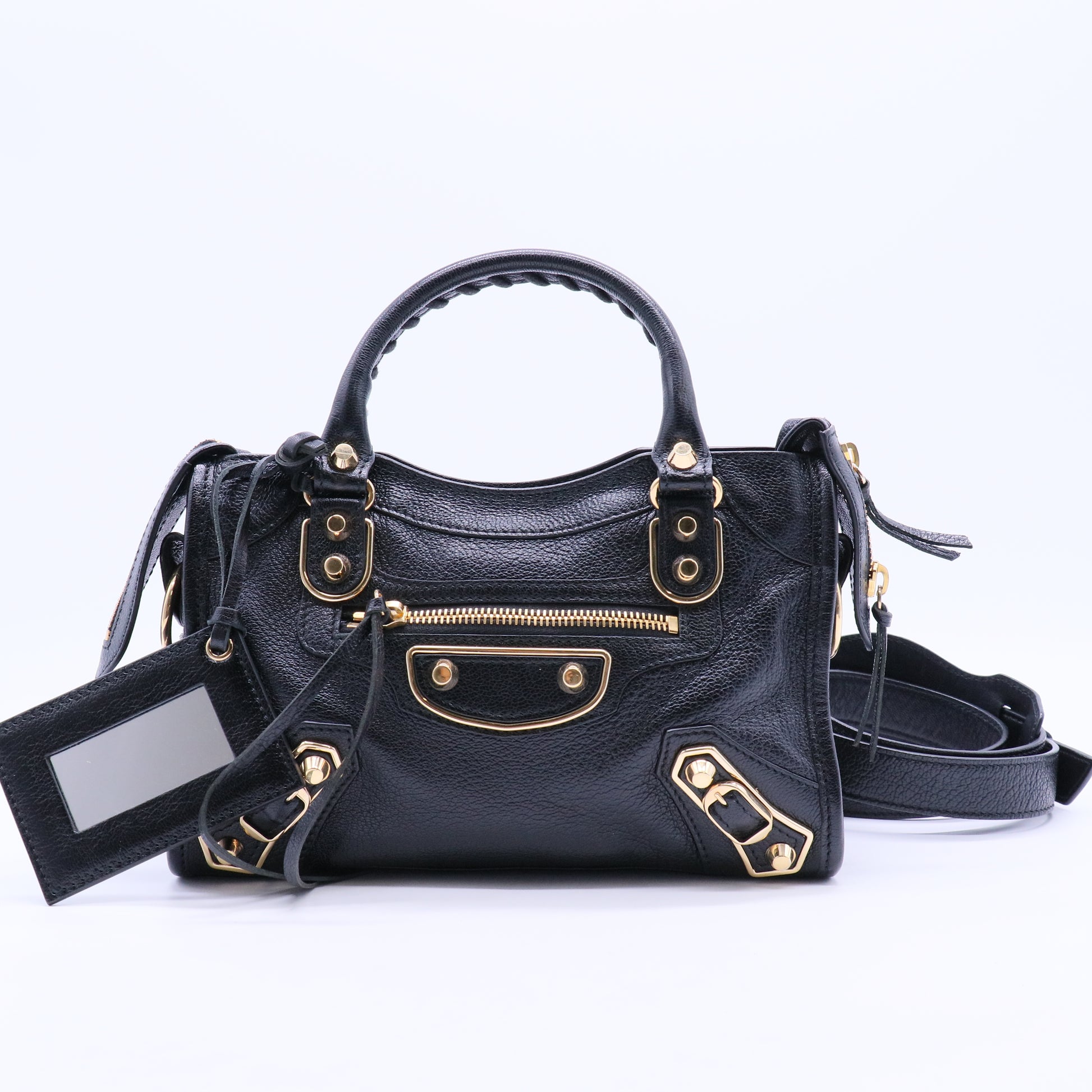 City Classic Studs Bag Leather Mini twins