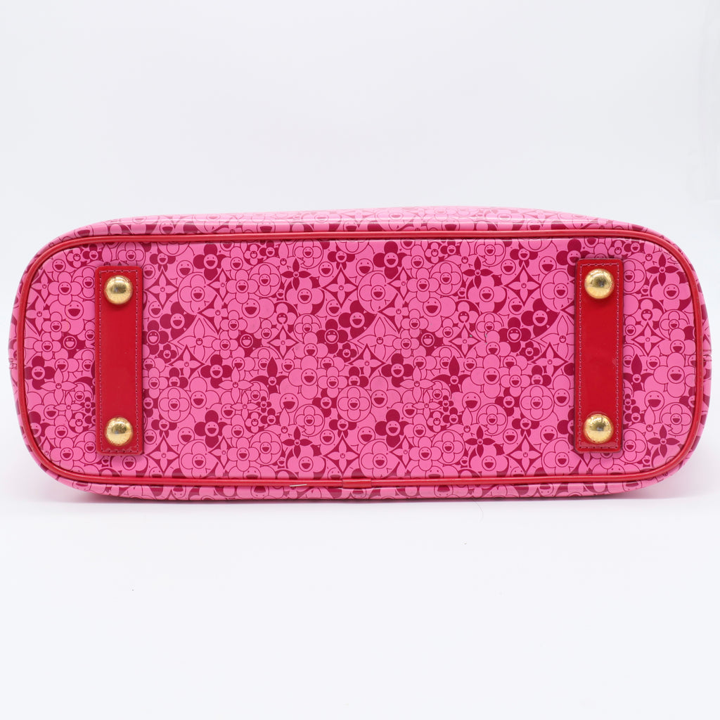 Pink Monogram Cosmic Blossom Tote twins
