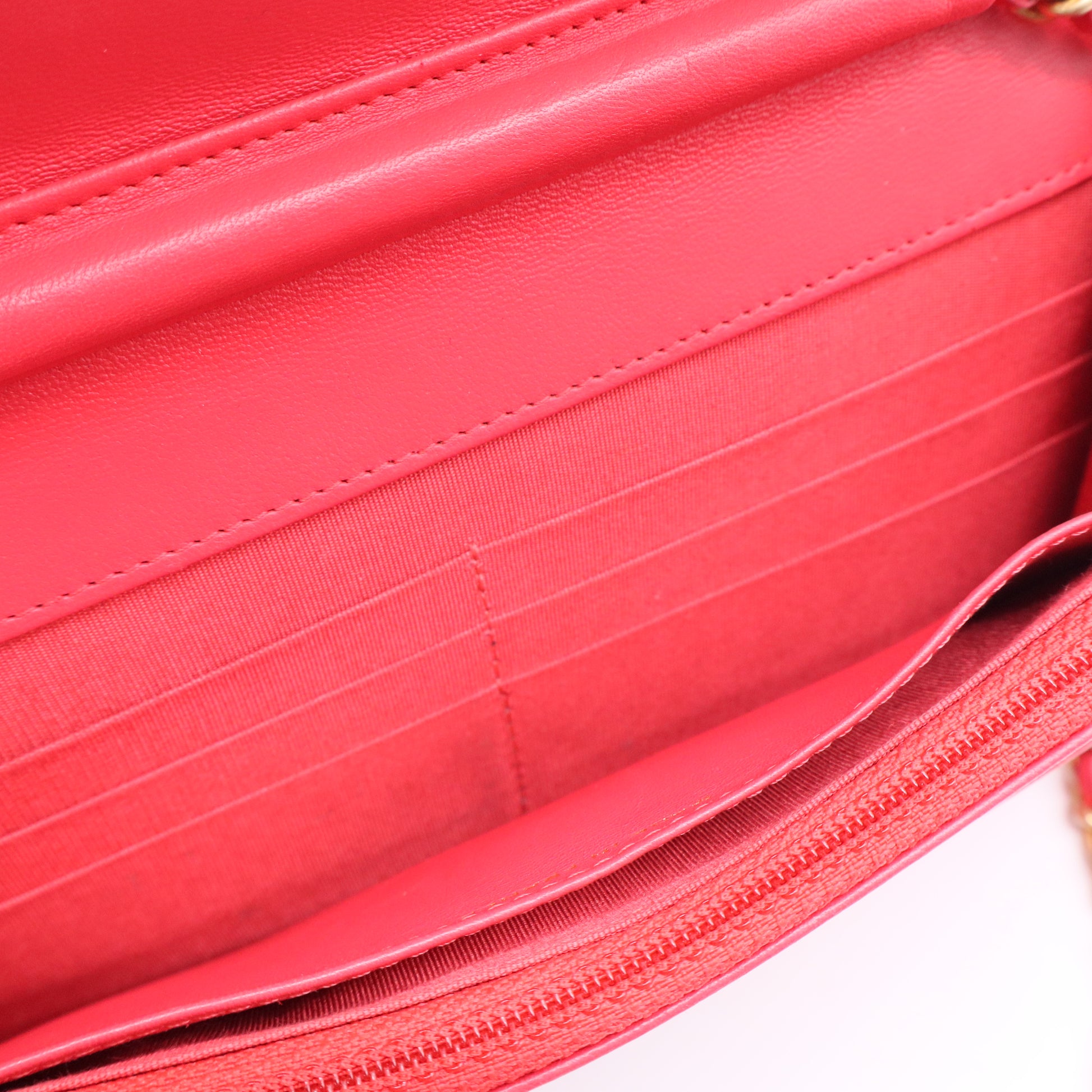 Boy Wallet on Chain Quilted Lambskin