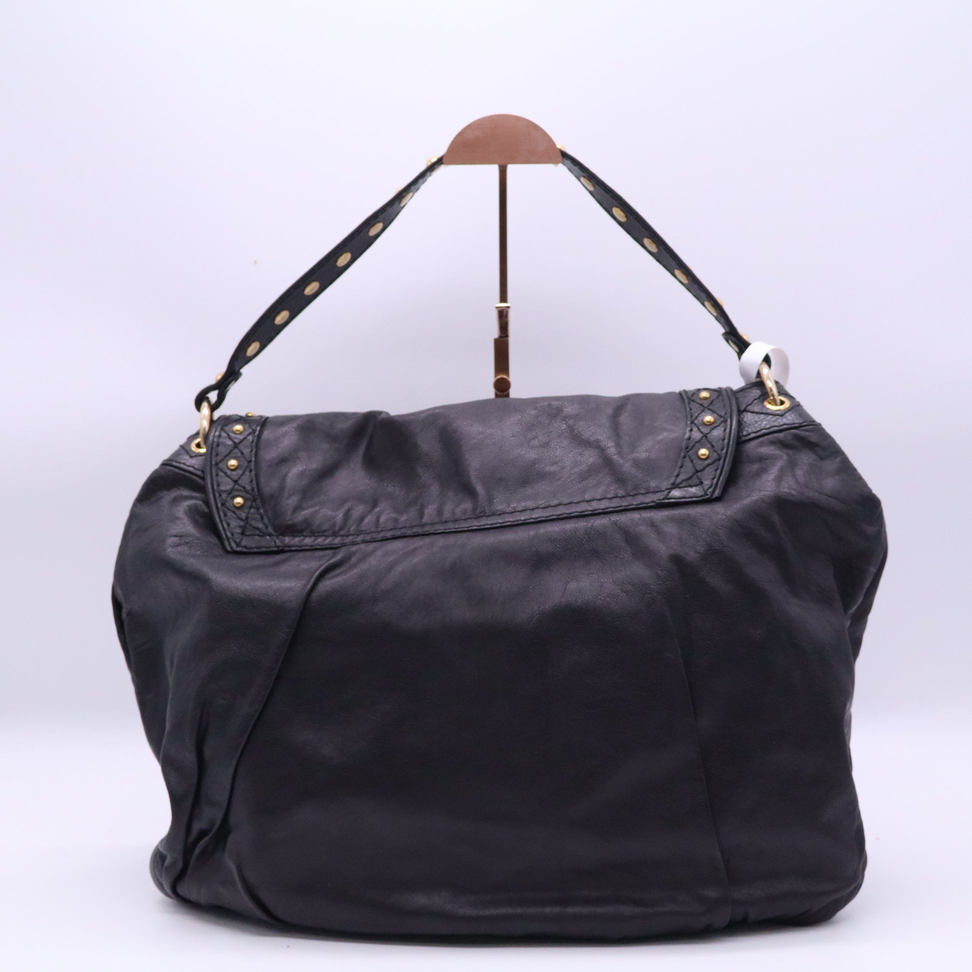 Gucci White Leather Irina Flap Bag twins B21355