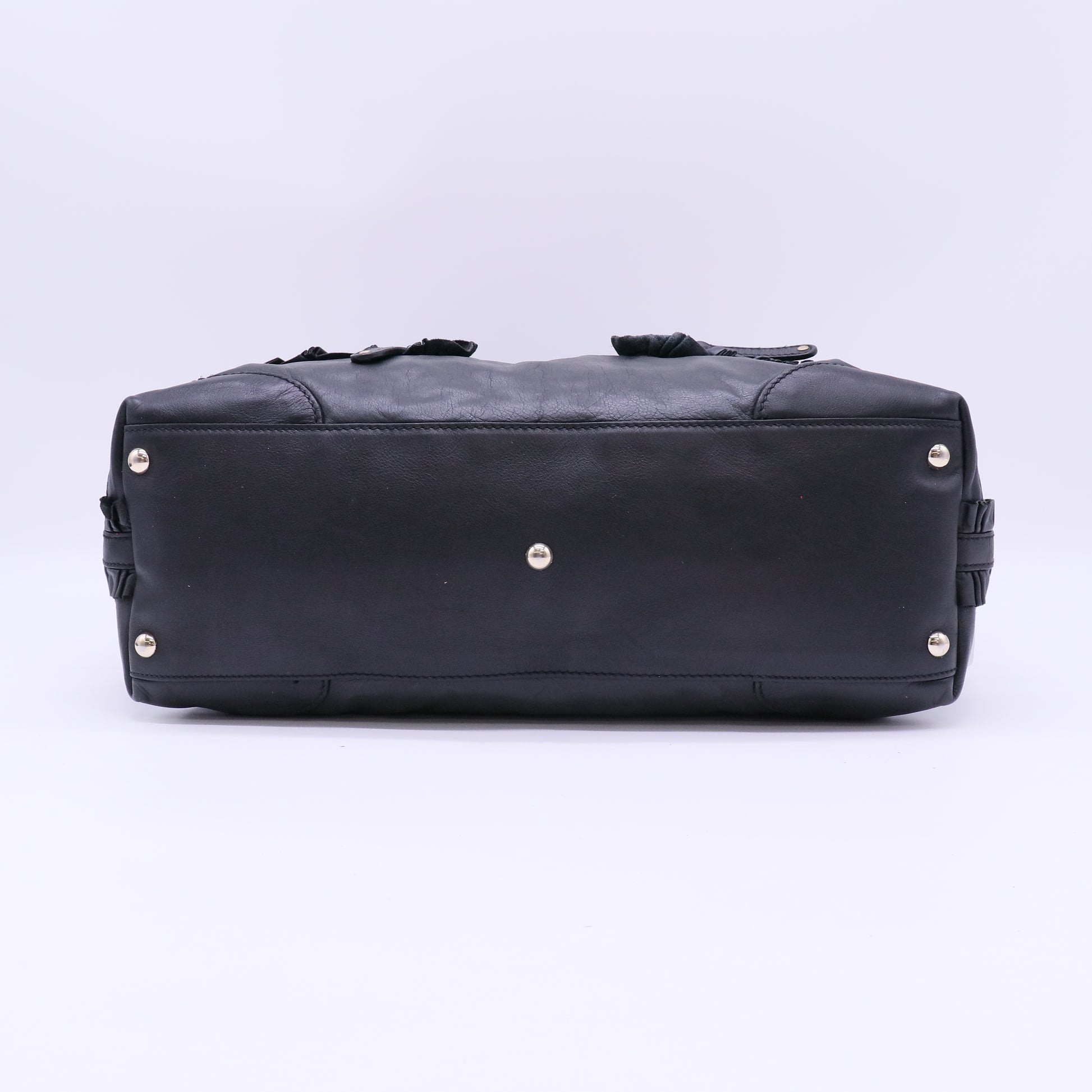 Gucci Sabrina Ruffled Leather Satchel Bag B21353