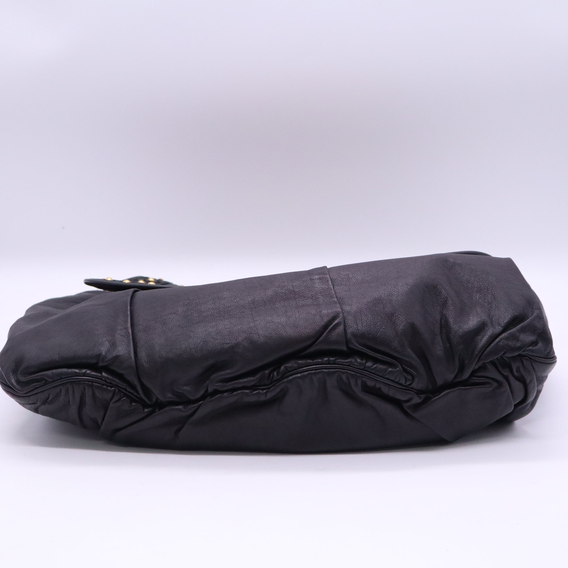 Gucci White Leather Irina Flap Bag twins B21355