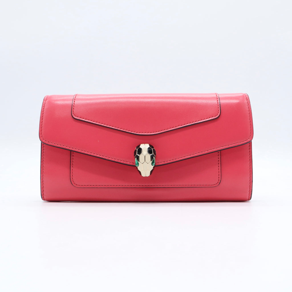 Serpenti Forever Shoulder Bag Leather Small TWINS W20578