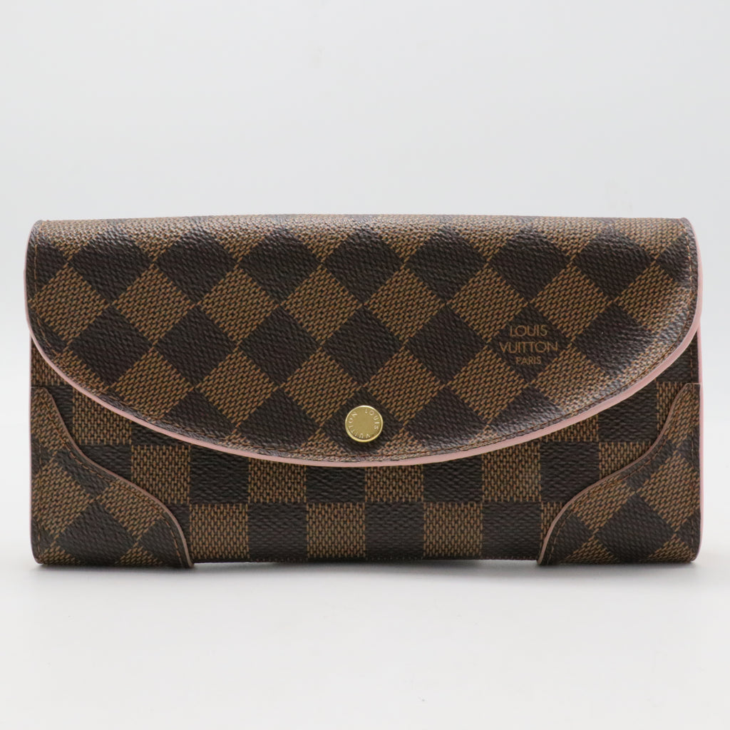 Emilie Wallet in Damier Ebene Canvas