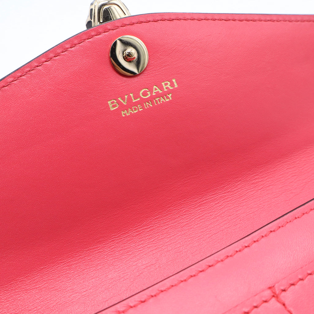 Serpenti Forever Shoulder Bag Leather Small TWINS W20578