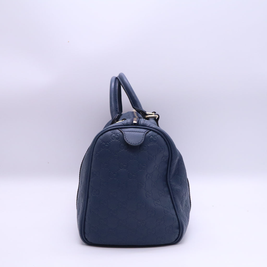 Gucci Guccissima Medium Joy Boston Blue Twins LDJ3883