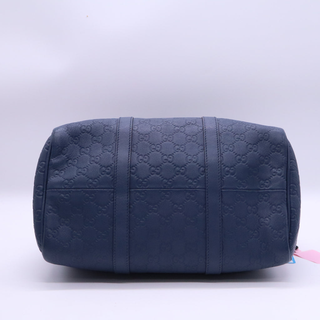 Gucci Guccissima Medium Joy Boston Blue Twins LDJ3883