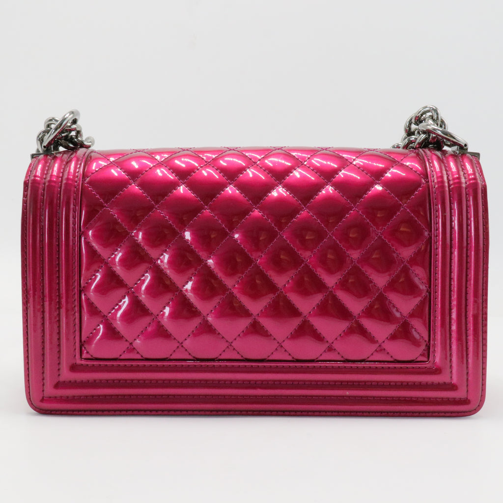 Boy Flap Bag Quilted Patent Old Medium