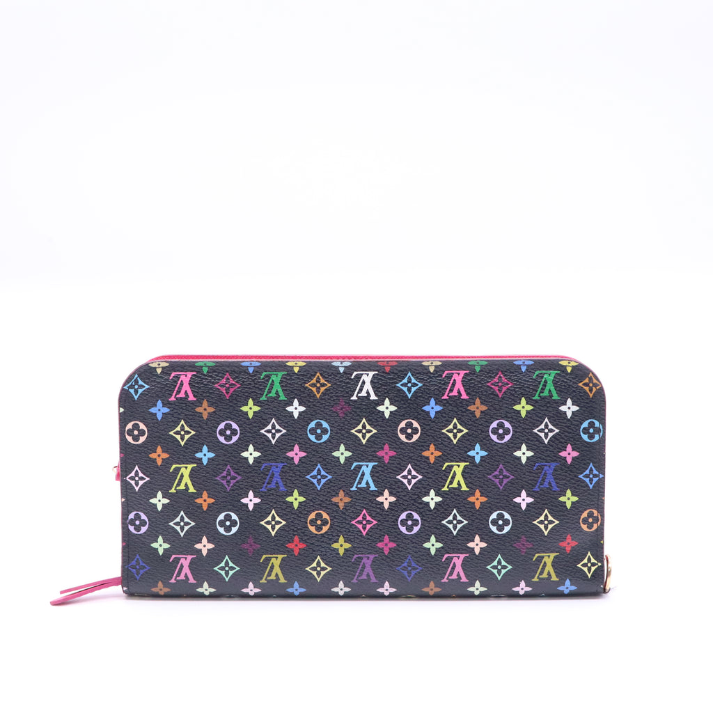 Louis Vuitton x Takashi Murakami Y2K Black Monogram Multicolor Insolite Wallet LDJ3887