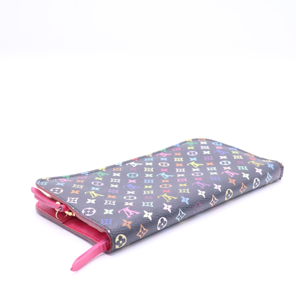 Louis Vuitton x Takashi Murakami Y2K Black Monogram Multicolor Insolite Wallet LDJ3887