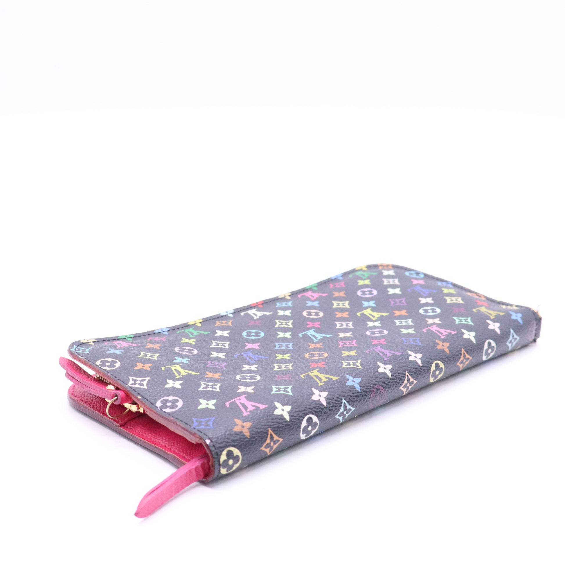 Louis Vuitton x Takashi Murakami Y2K Black Monogram Multicolor Insolite Wallet LDJ3887