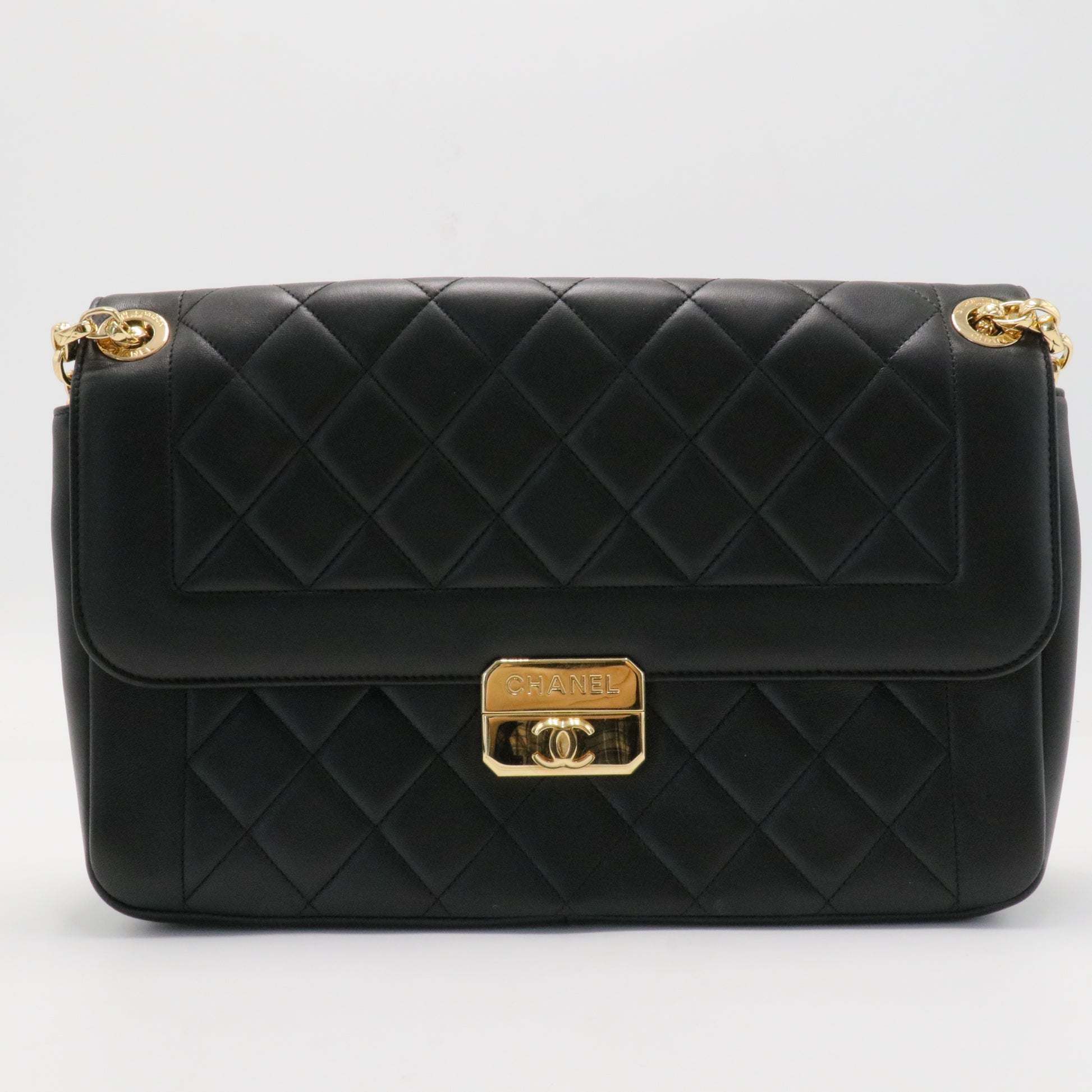 Chic With Me Flap Bag Quilted Lambskin Large