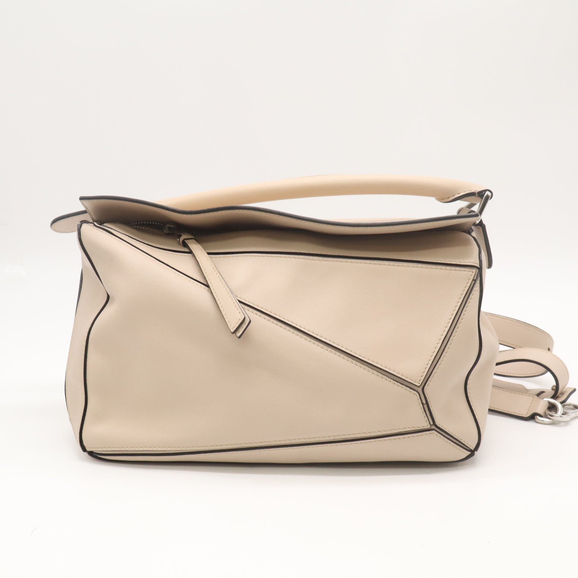 Calfskin Puzzle Handbag Twins B22783