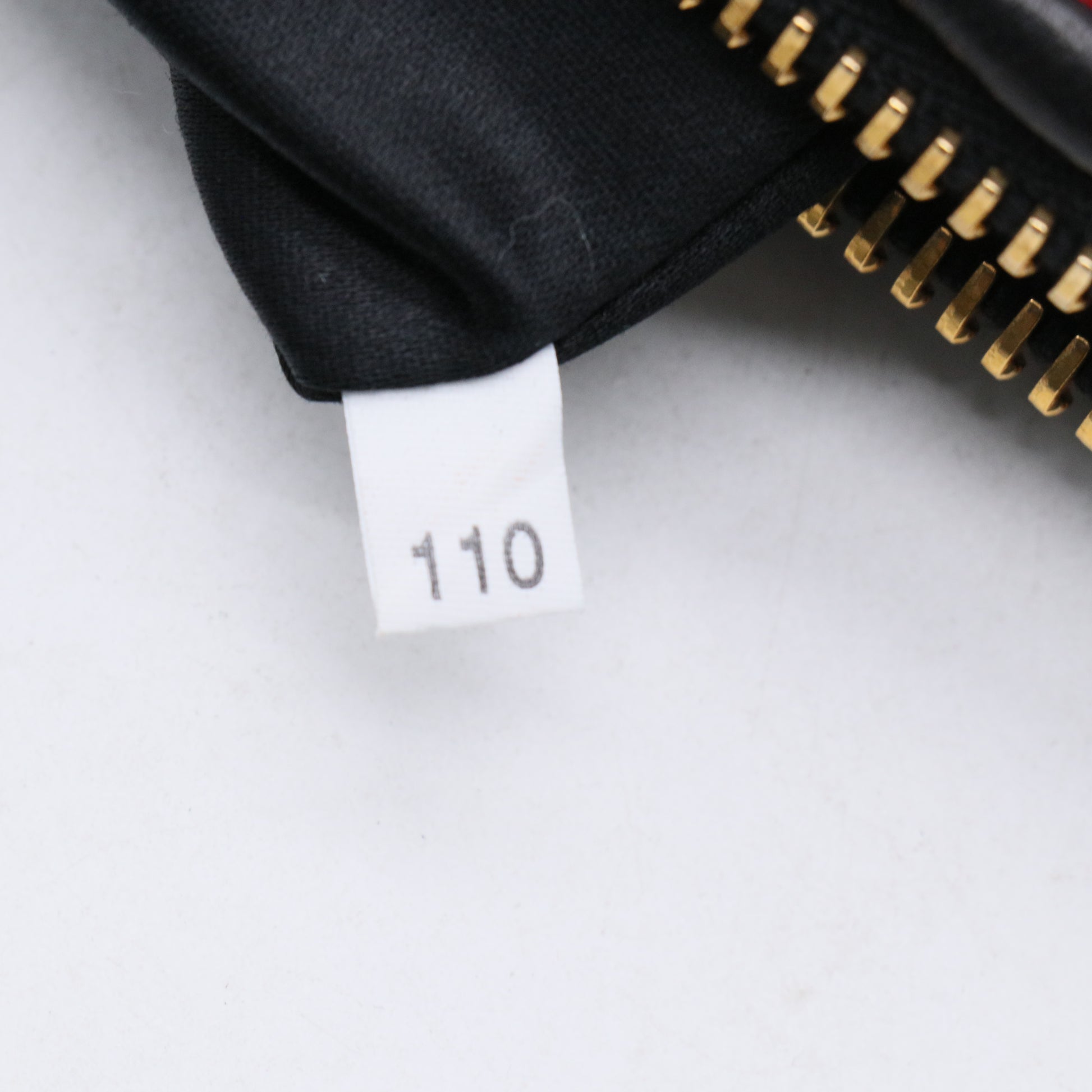 Miu Miu Nappa Biker Bicolor Quilted Leather Clutch / Pouch W21195
