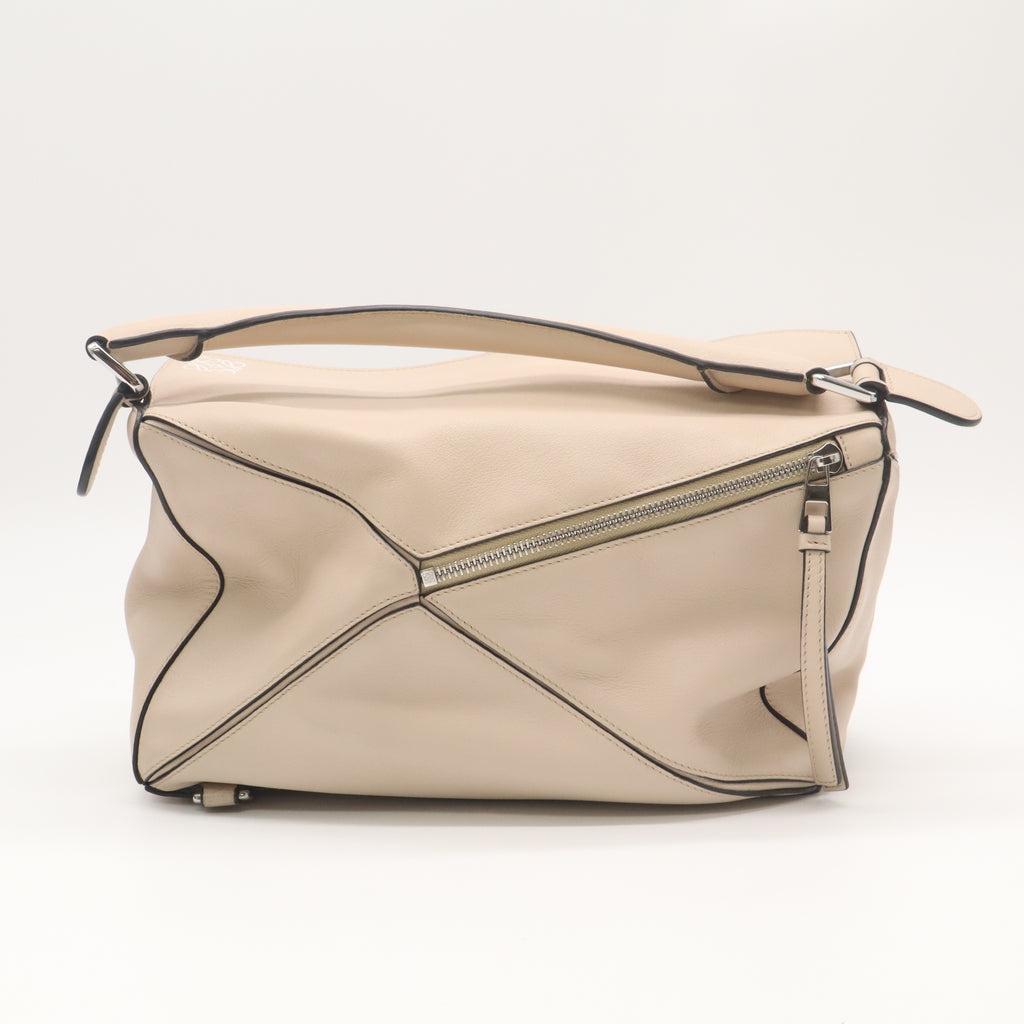 Calfskin Puzzle Handbag Twins B22783