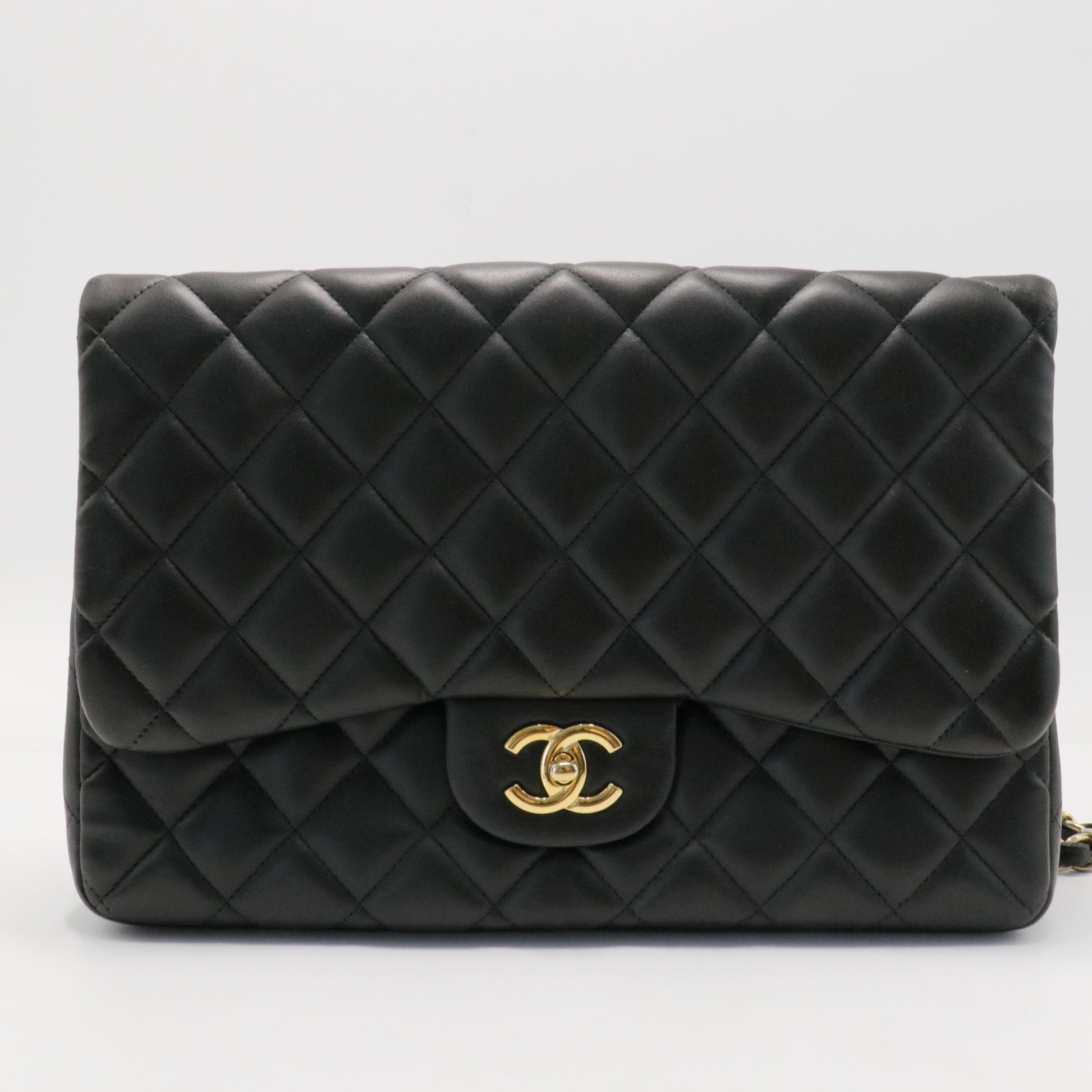 Classic Double Flap Bag Quilted Lambskin Jumbo