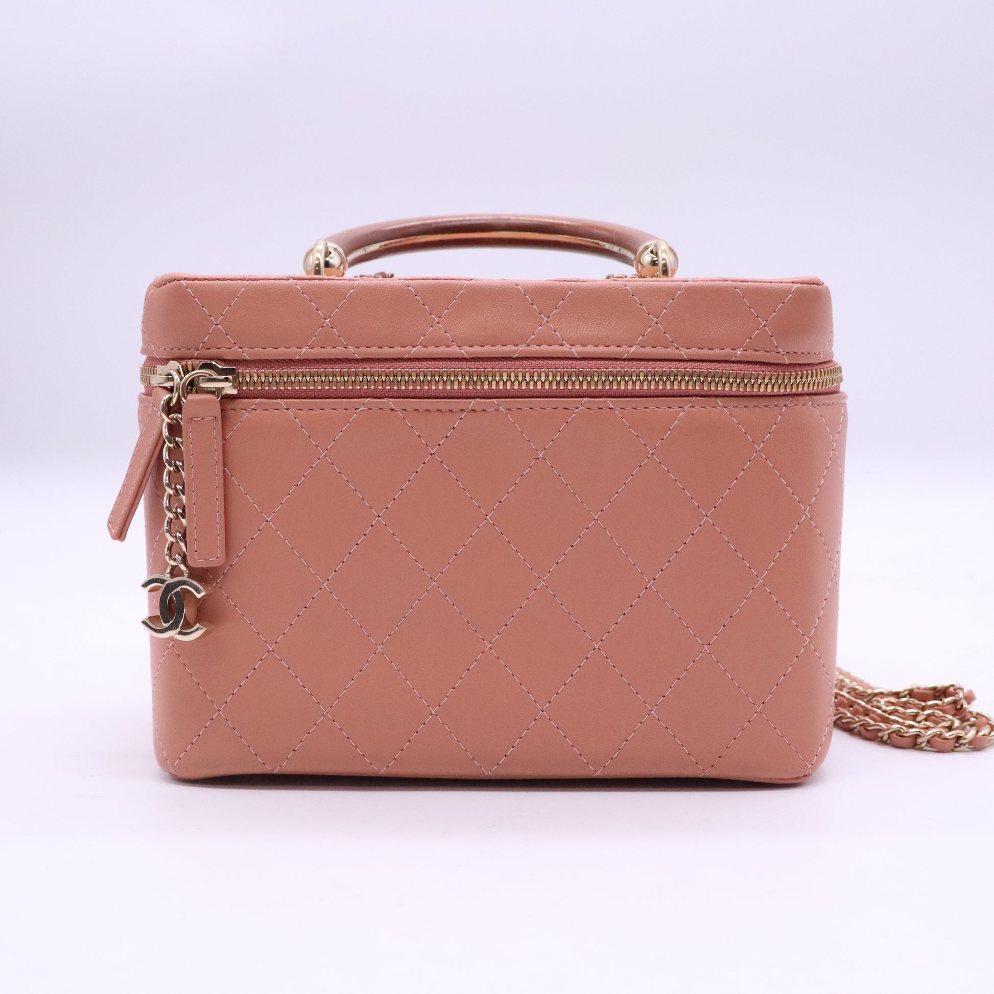 Chanel Knock On Wood Vanity Case b21457