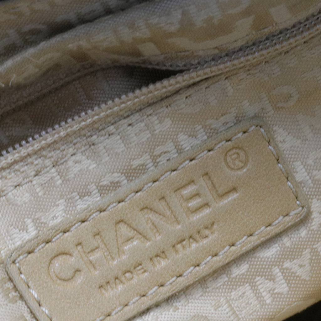 Chanel Black Leather LAX Accordion Shoulder Bag