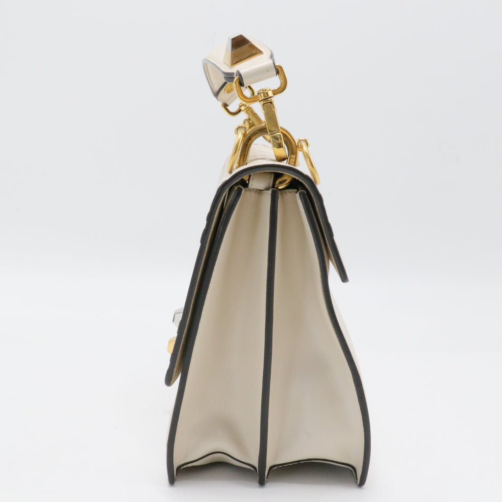 Kan I Bag Zucca Embossed Leather Medium