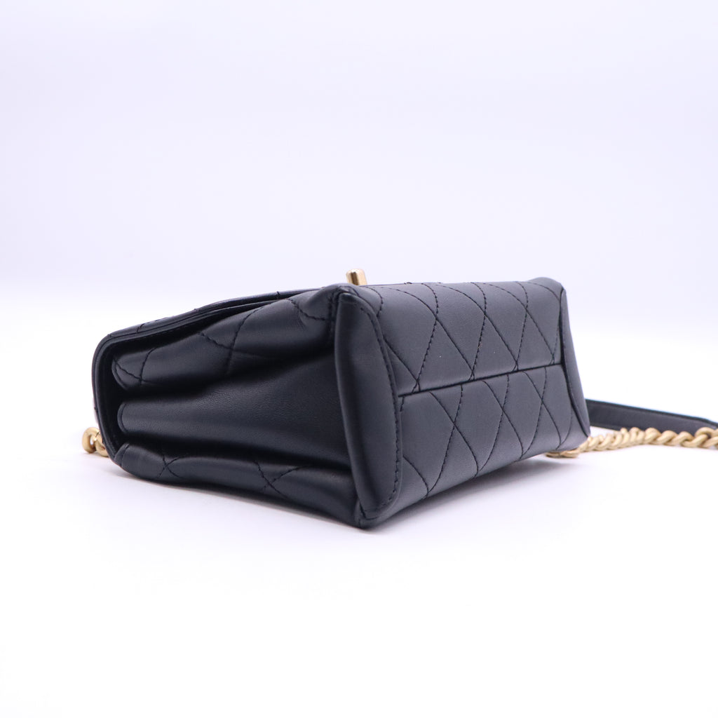 Chanel Trendy Spirit Top Handle Bag Quilted Lambskin Small  B21697