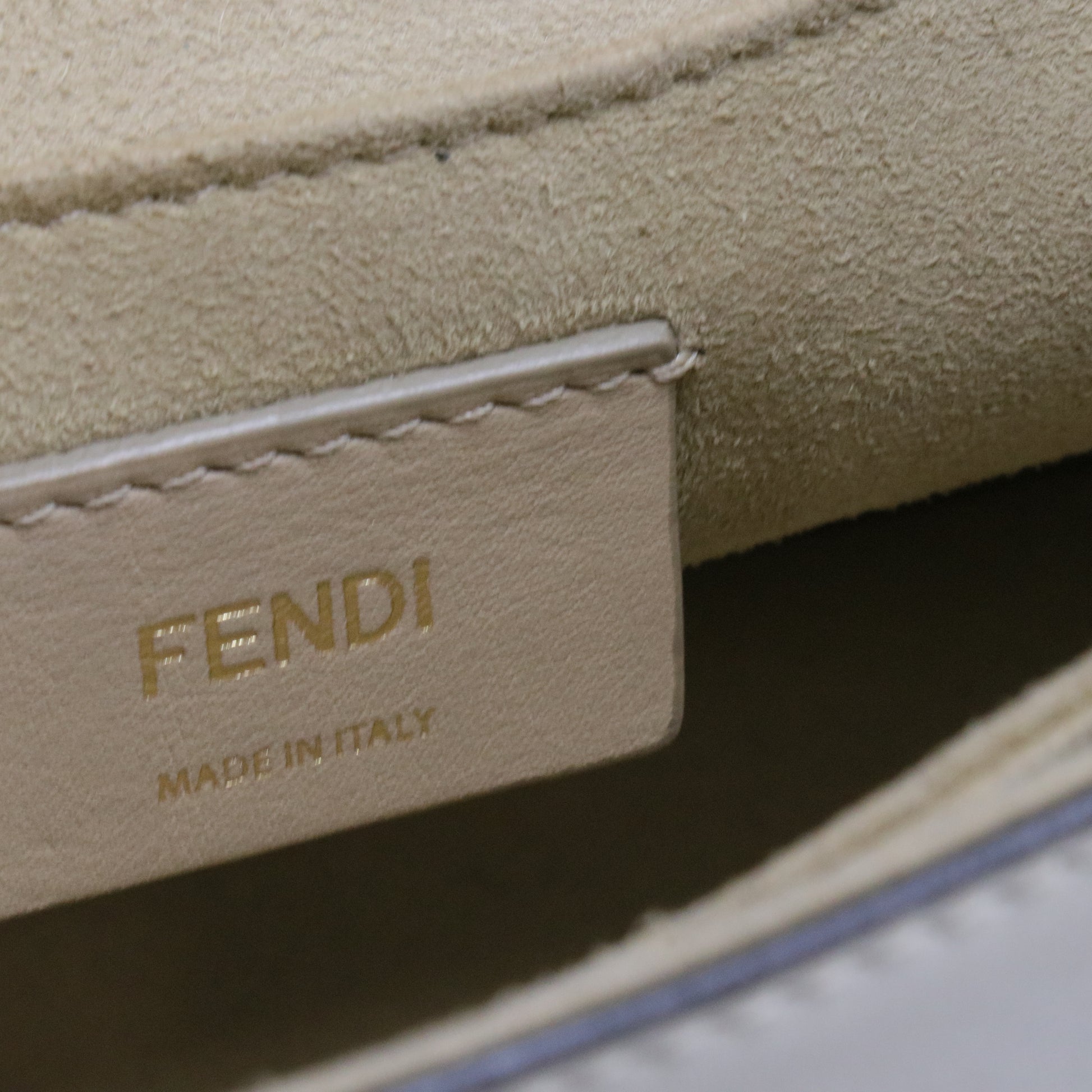 Kan I Bag Zucca Embossed Leather Medium