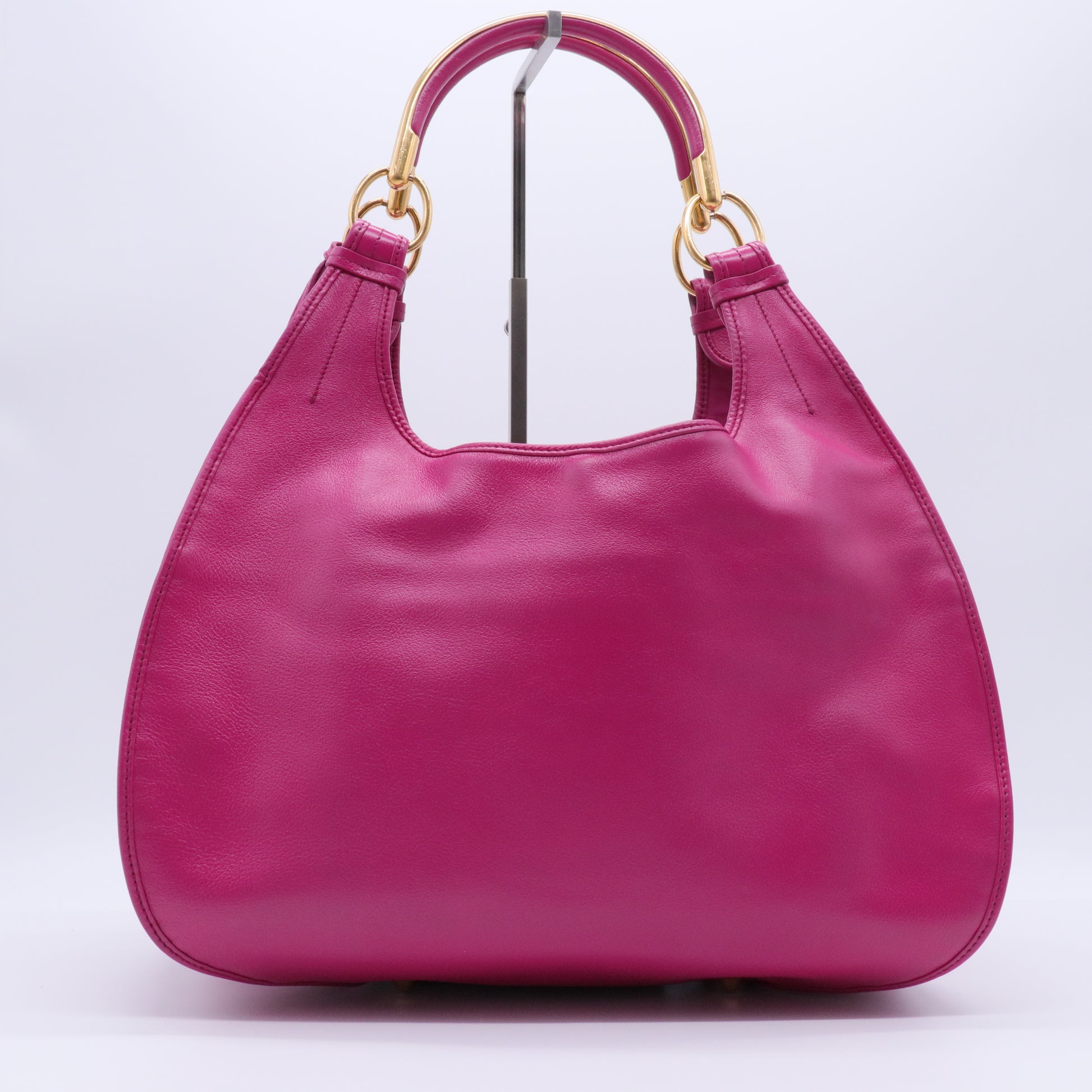 Embellished 61 Leather Bejeweled Hobo