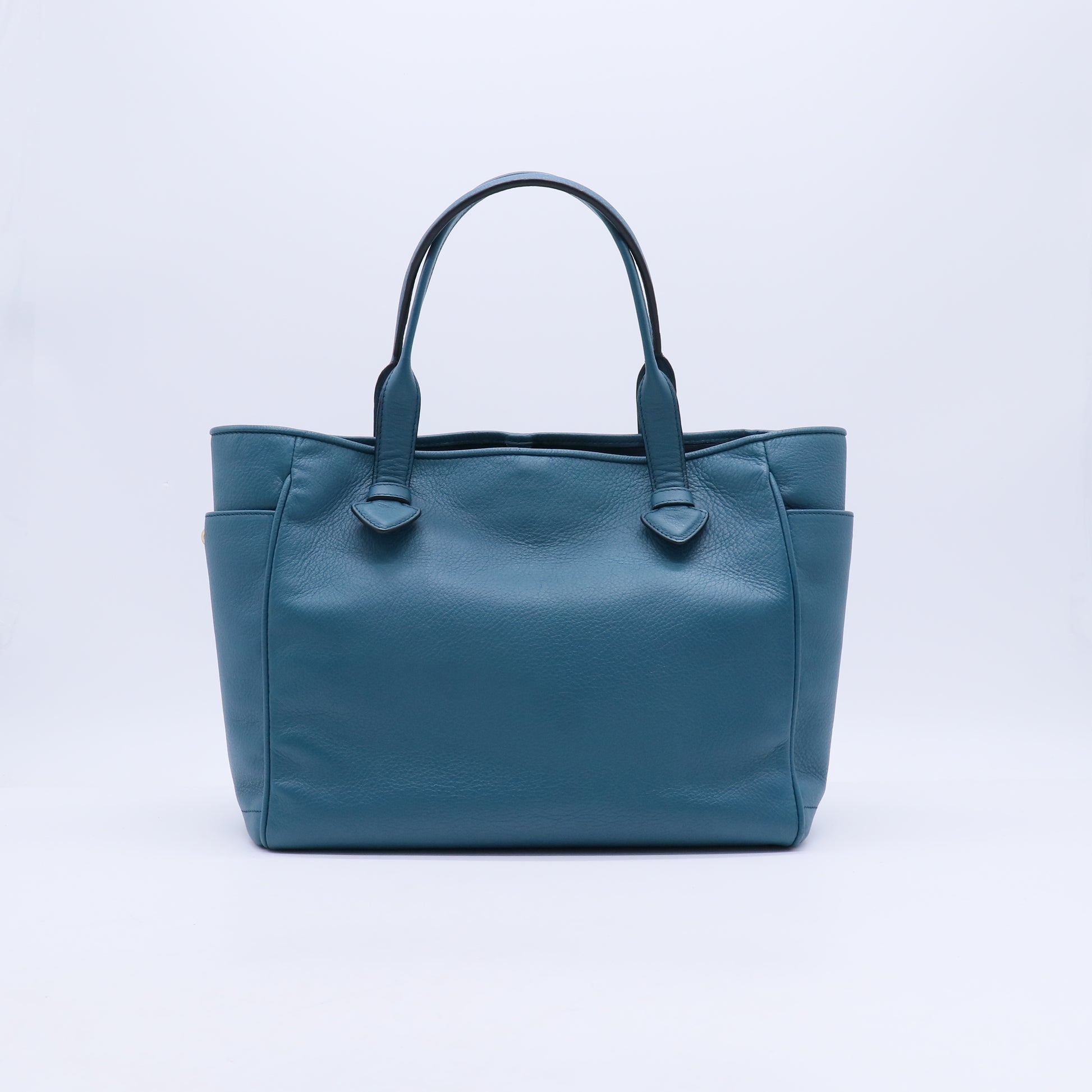 Loewe Blue Leather Heritage Tote B21402