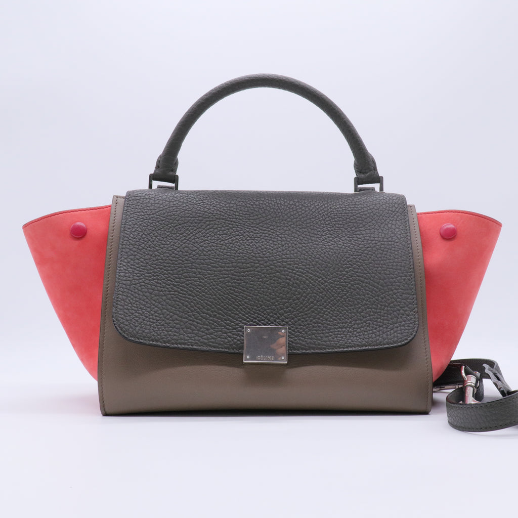 Small Tricolor Trapeze Bag