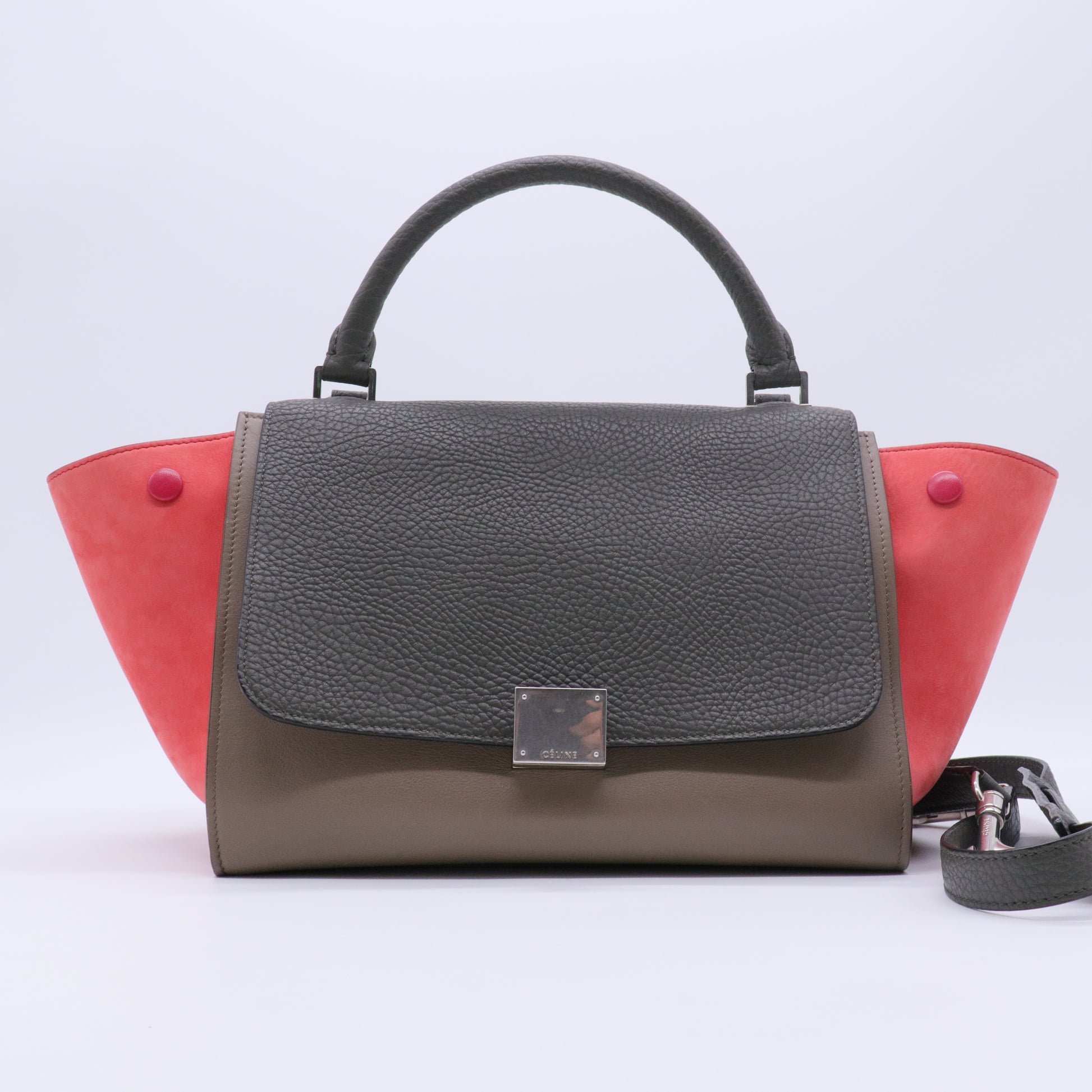 Small Tricolor Trapeze Bag