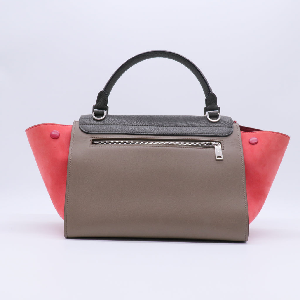 Small Tricolor Trapeze Bag