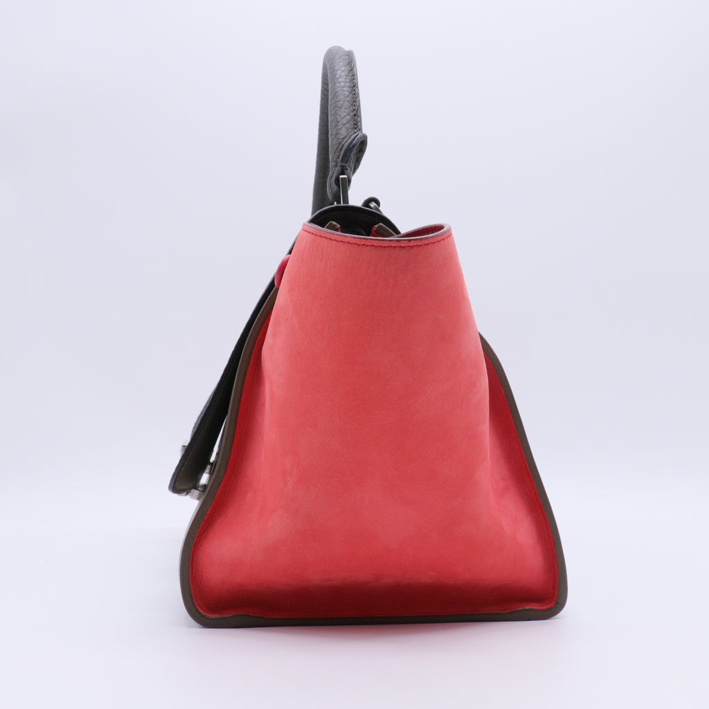 Small Tricolor Trapeze Bag