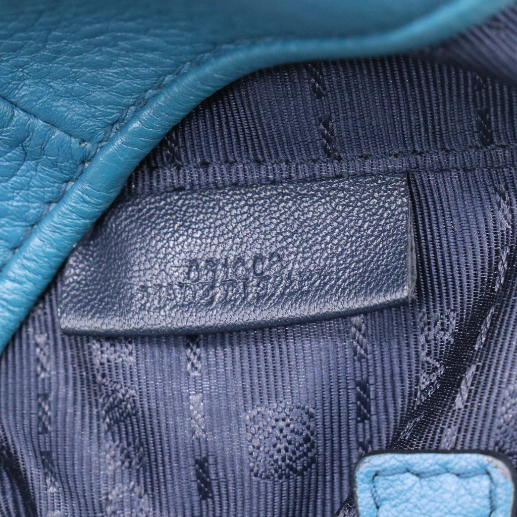 Loewe Blue Leather Heritage Tote B21402