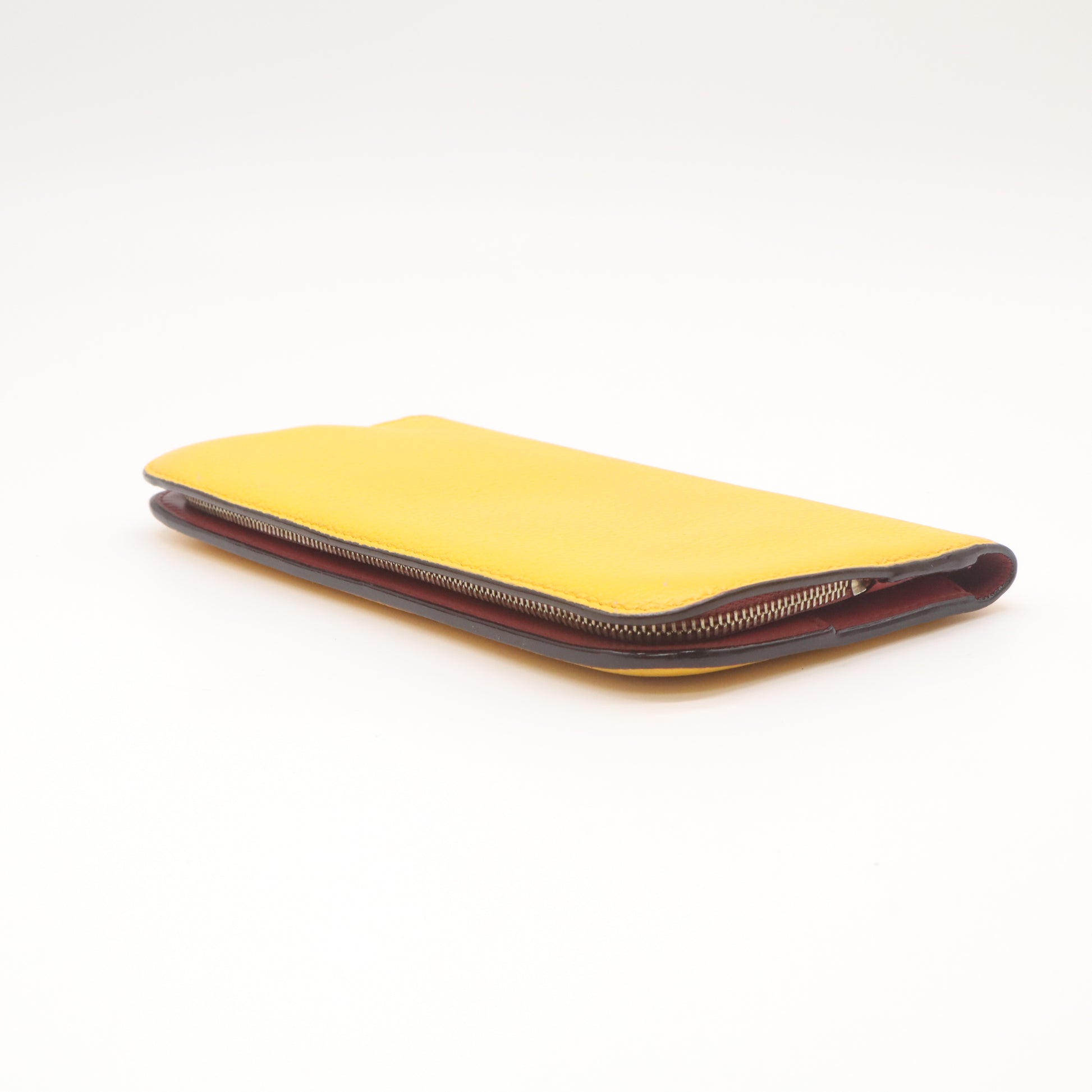 Christian Dior Lady Charm Round Zipper Long Wallet Yellow W22232