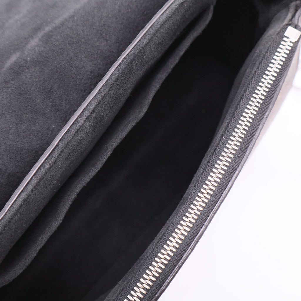 Chain It Handbag Monogram Canvas with Leather PM