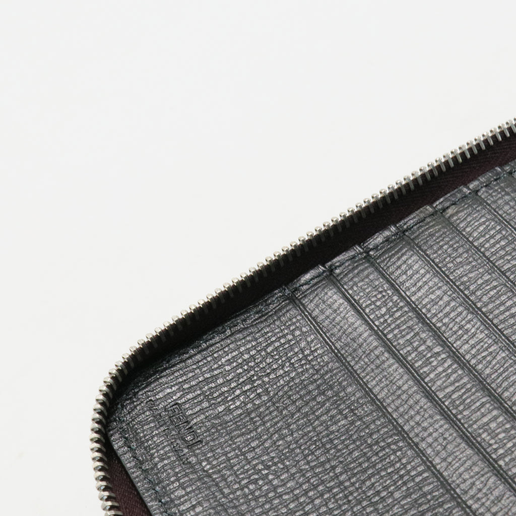 Zucchino FF Canvas Zip-Around Wallet in Brown