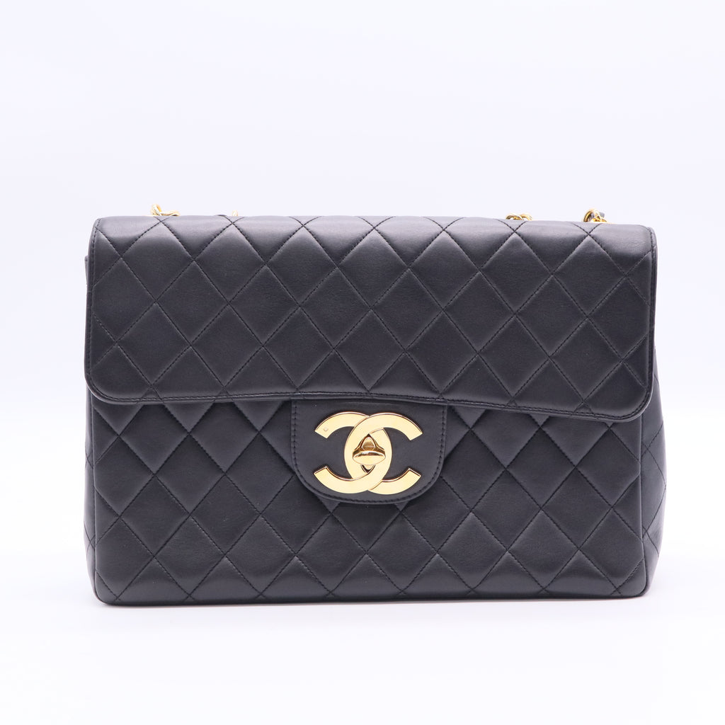 Chanel Vintage Classic Single Flap Bag Quilted Lambskin B12378 twins