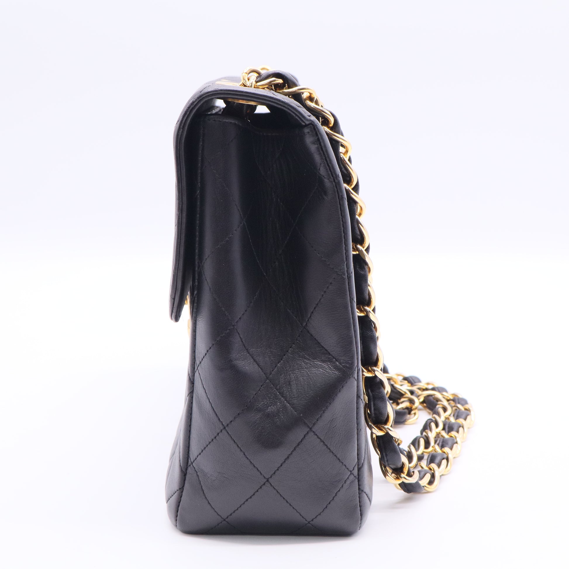 Chanel Vintage Classic Single Flap Bag Quilted Lambskin B12378 twins