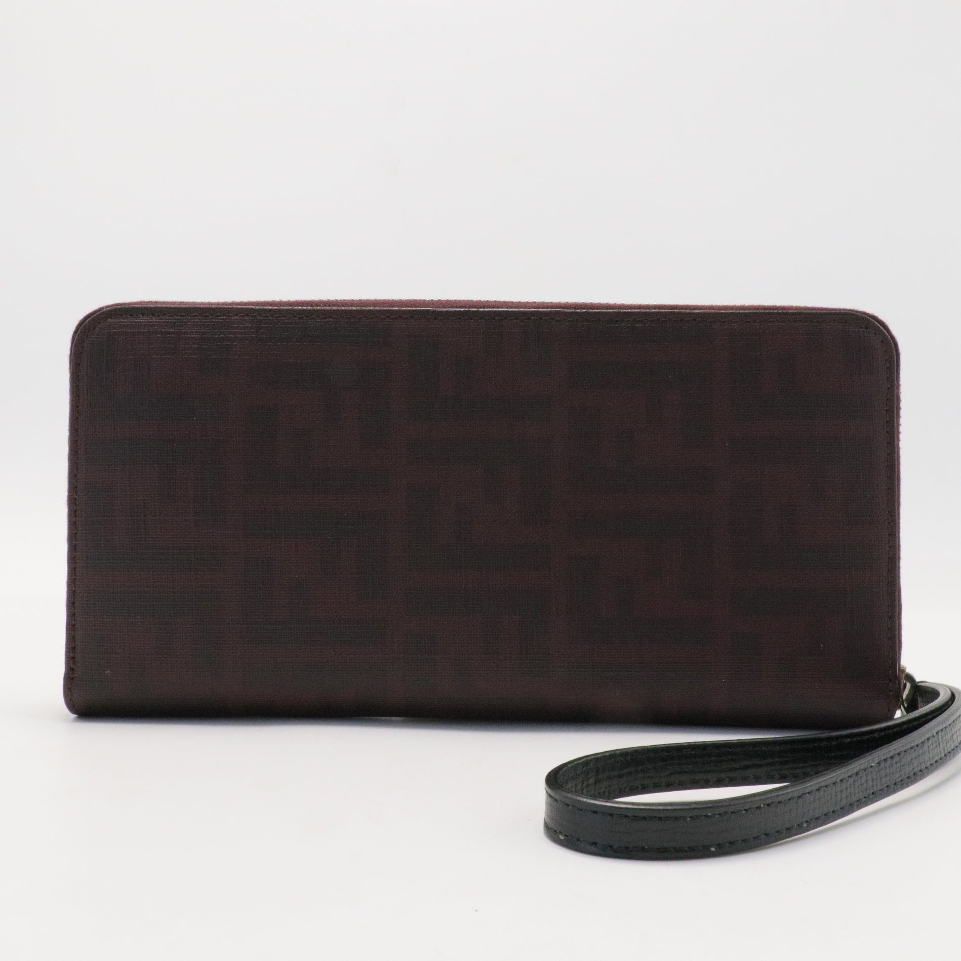 Zucchino FF Canvas Zip-Around Wallet in Brown
