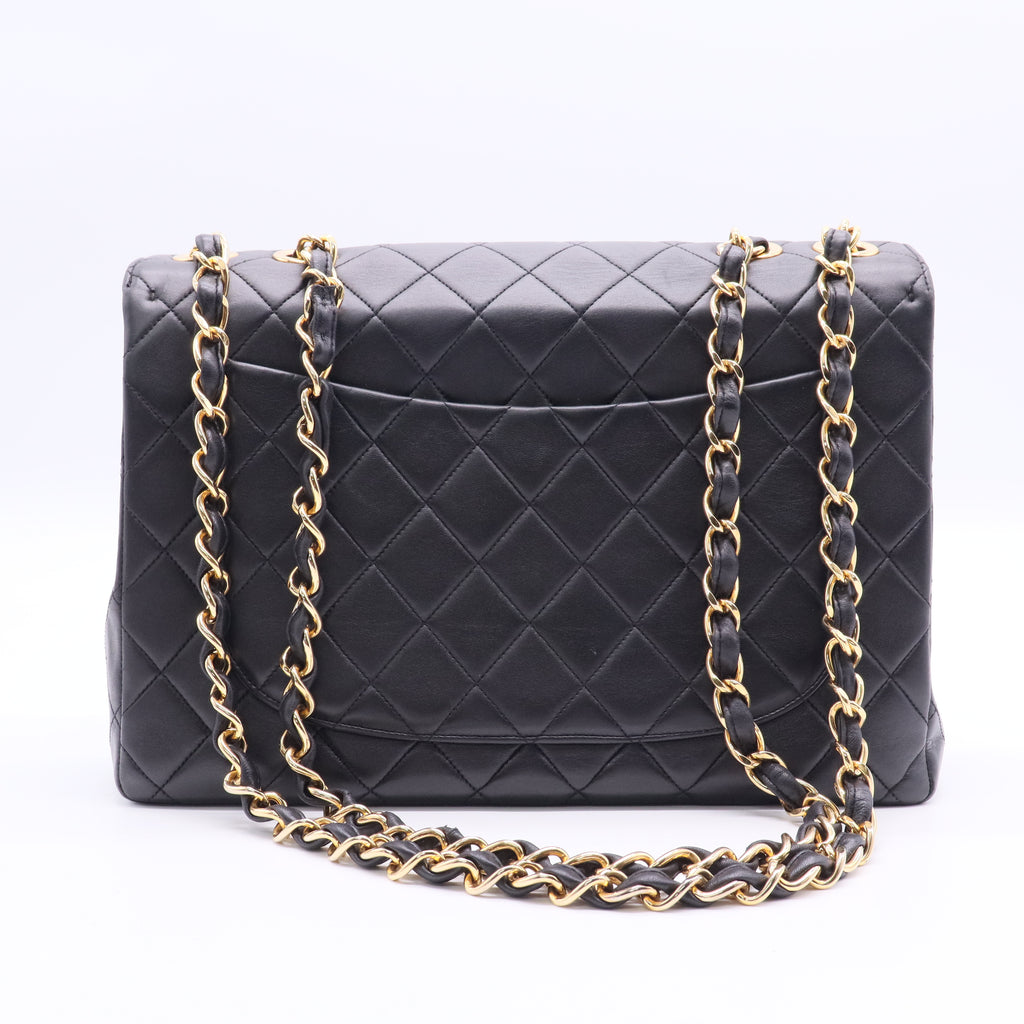 Chanel Vintage Classic Single Flap Bag Quilted Lambskin B12378 twins
