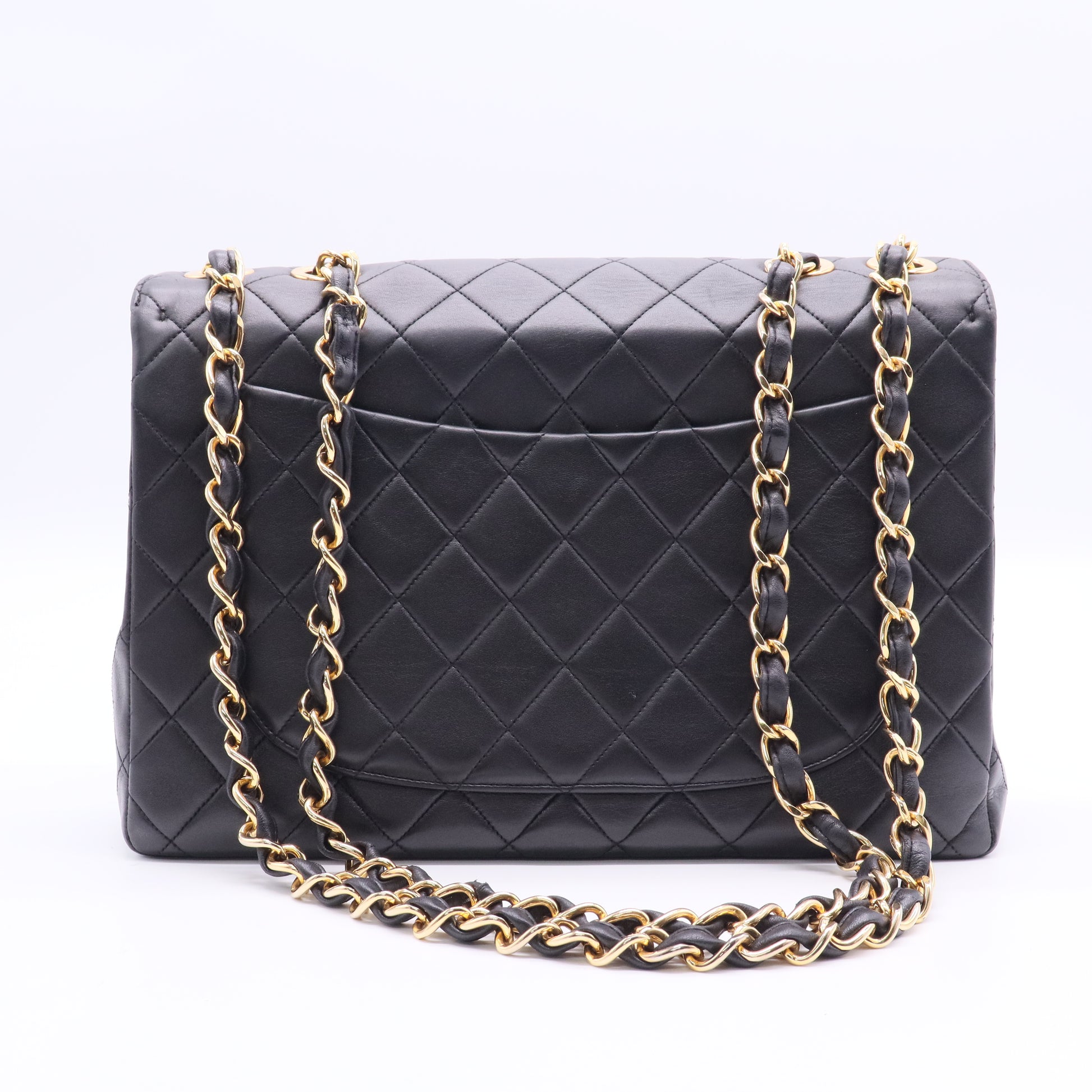 Chanel Vintage Classic Single Flap Bag Quilted Lambskin B12378 twins