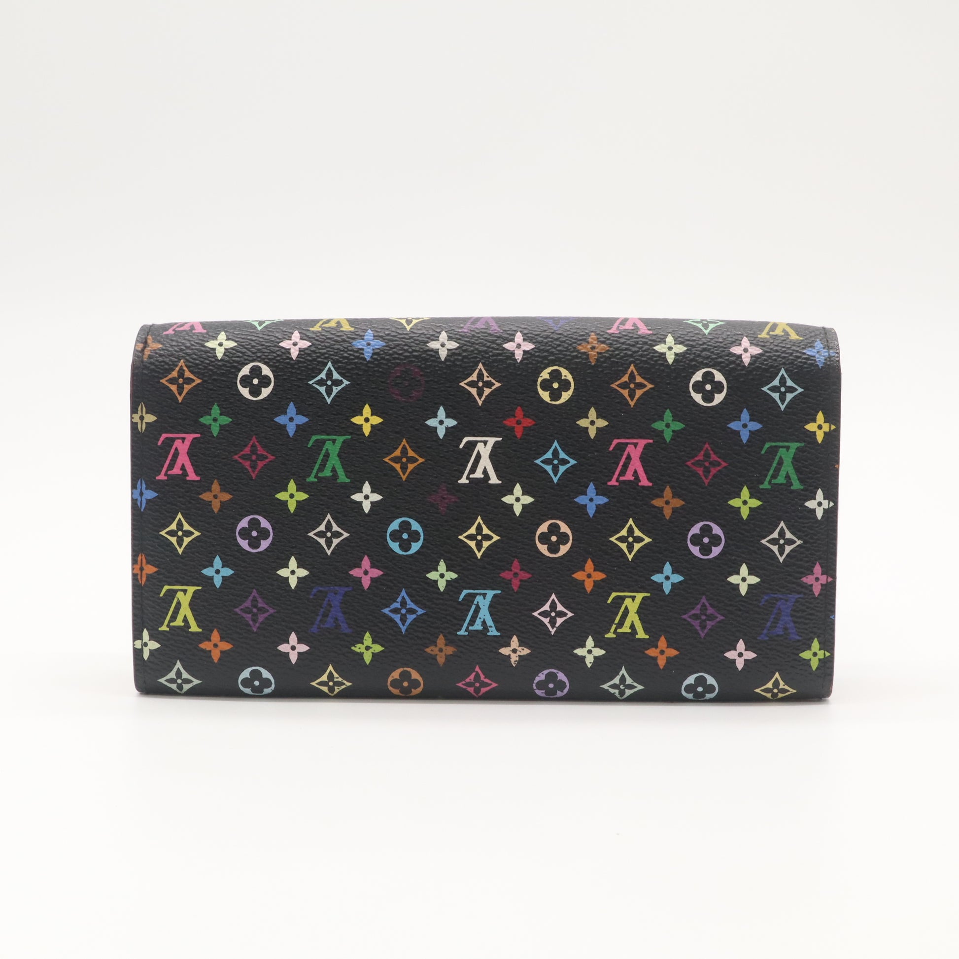 Louis Vuitton Monogram Multicolore Sarah Wallet Black W22187