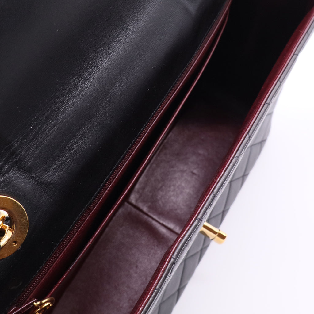 Chanel Vintage Classic Single Flap Bag Quilted Lambskin B12378 twins