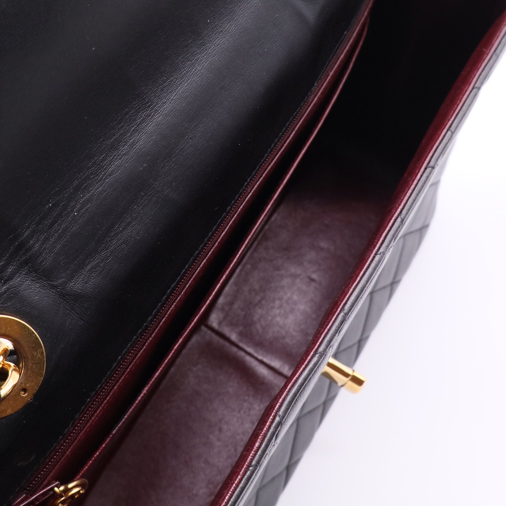 Chanel Vintage Classic Single Flap Bag Quilted Lambskin B12378 twins
