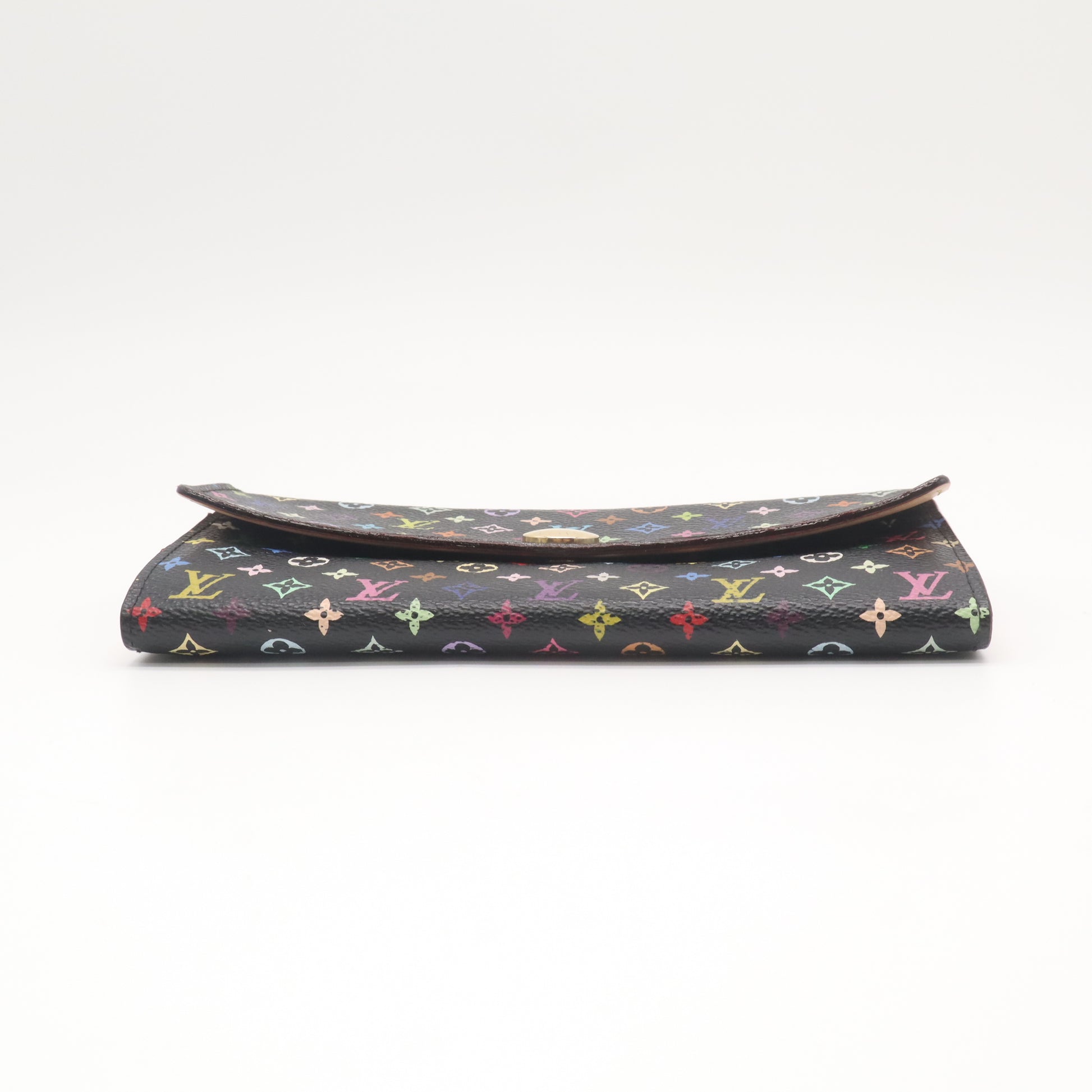 Louis Vuitton Monogram Multicolore Sarah Wallet Black W22187